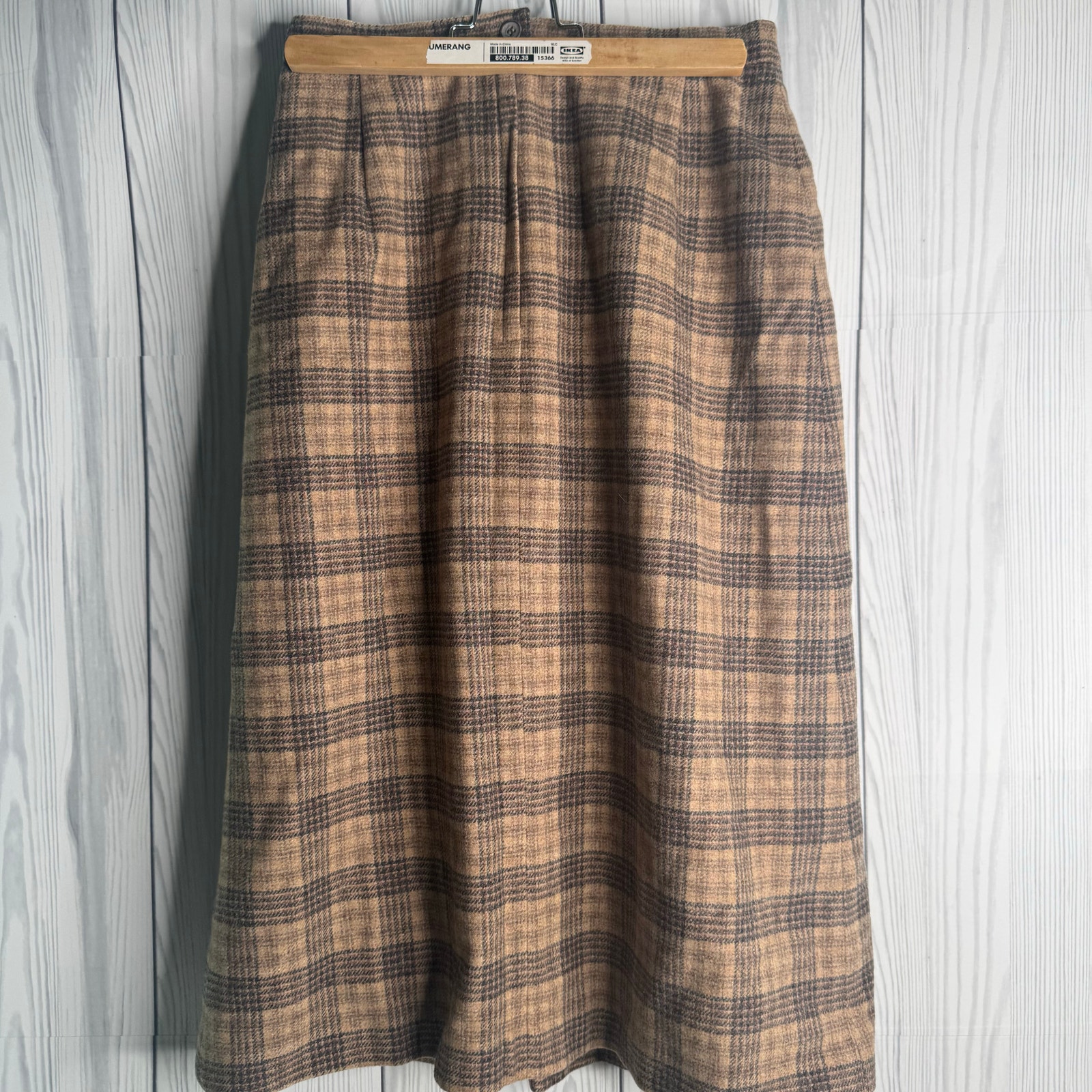 Vintage Sir For Her Wool Skirt Plaid Women Skirt Size Med Classic Boho Academia — image 2 of 6